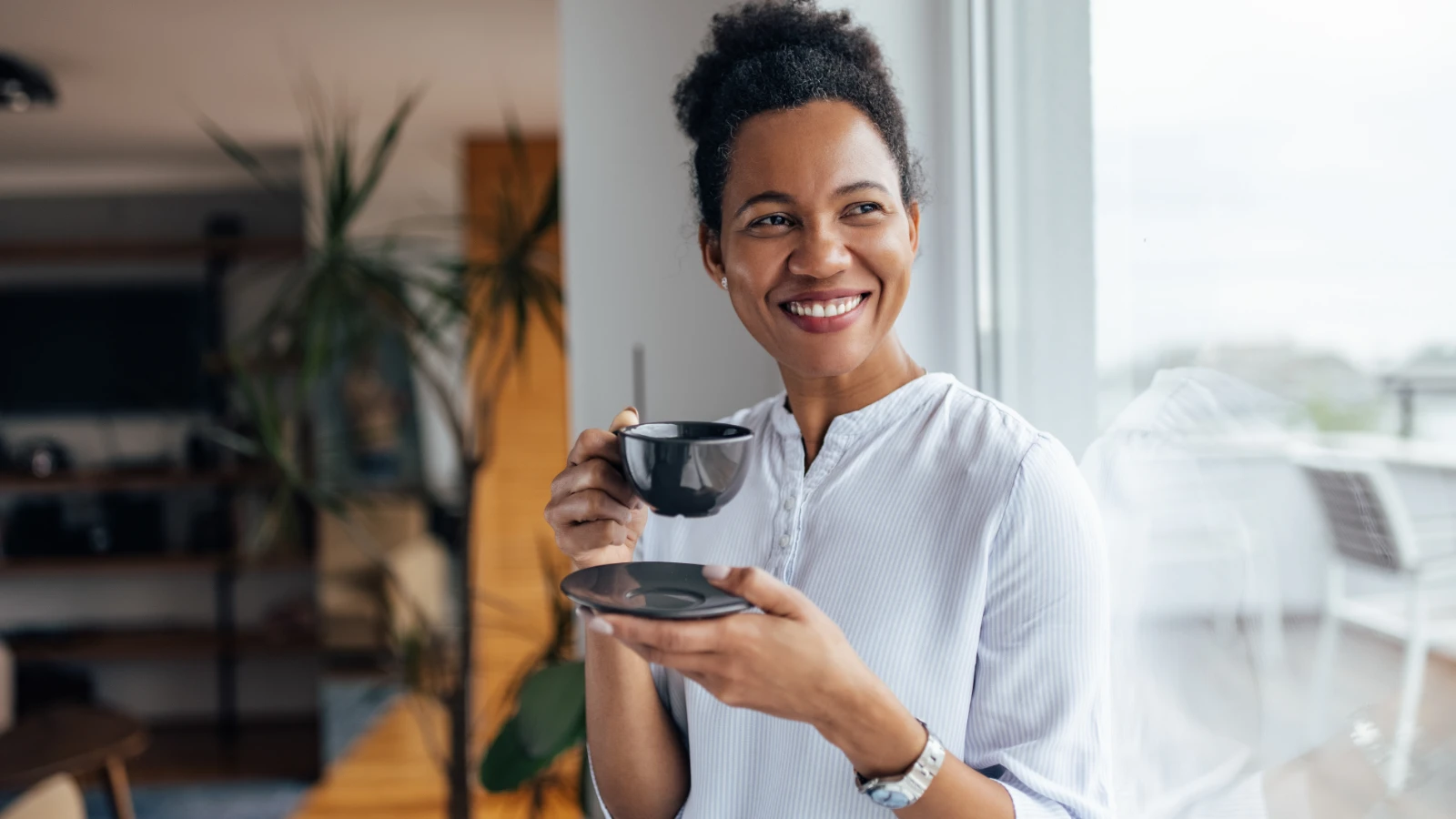 smiling healthy woman
