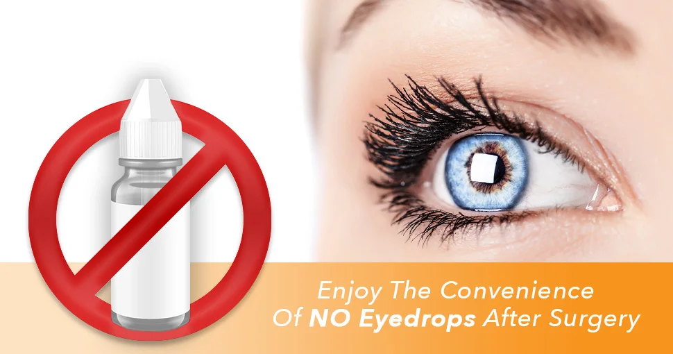 No eye drops after cataract surgery